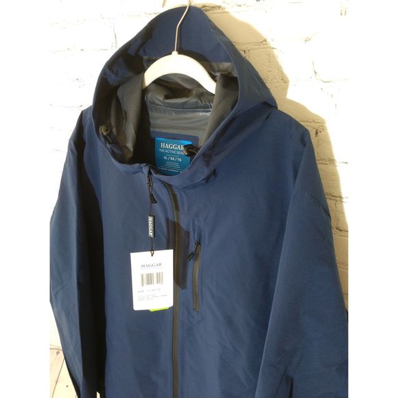 Haggar Navy Lightweight Jacket, XL - Picture 2 of 8